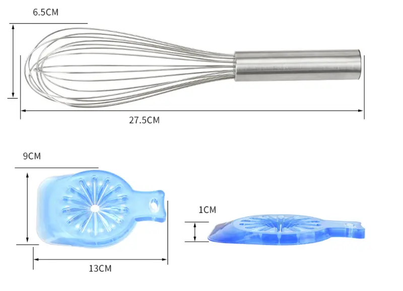 Whisk Mudah / Whisk dengan alat bantu pembersih / Whisk Adonan Kue 4