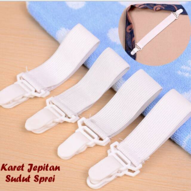 Gambar Pengait Sprei Karet - Penjepit Sudut Sprei - 4pc dari Aurel Babyshop Kota Tangerang Selatan Tokopedia