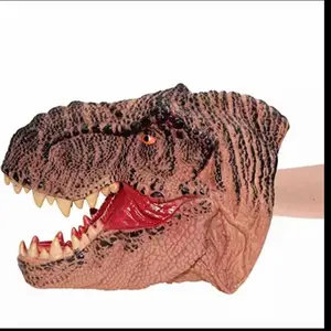 Hand Puppet Mainan Motorik Anak Dinosaurus Lateks Aman Kuat