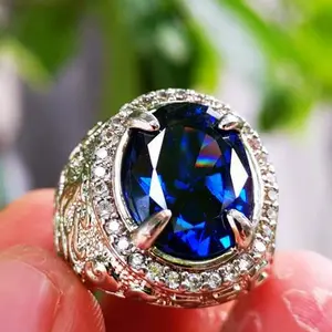 Batu permata royal blue king shafire 006