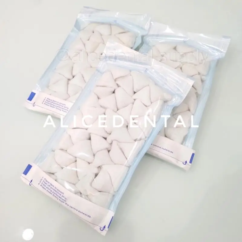 dental Tampon gigi steril segitiga kasa sterile kapas pasca pencabutan