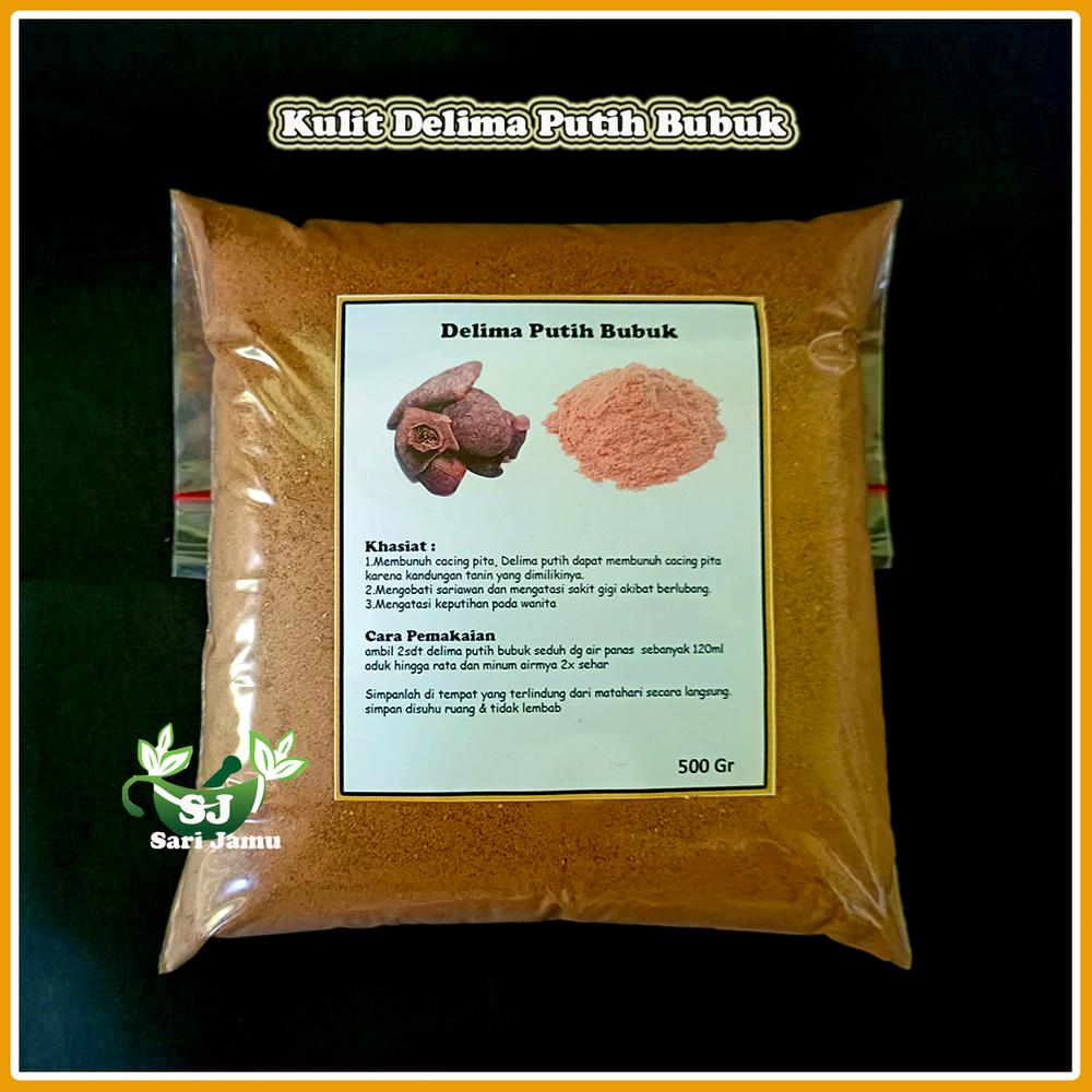 Jamu Herbal Tradisional Kulit Delima Putih Bubuk 500Gr untuk Keputihan