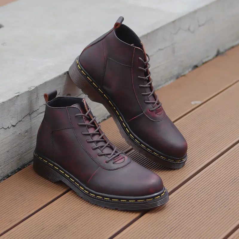 Jual Sepatu Boots Pria GREATA Svend 02 Maroon Series 1