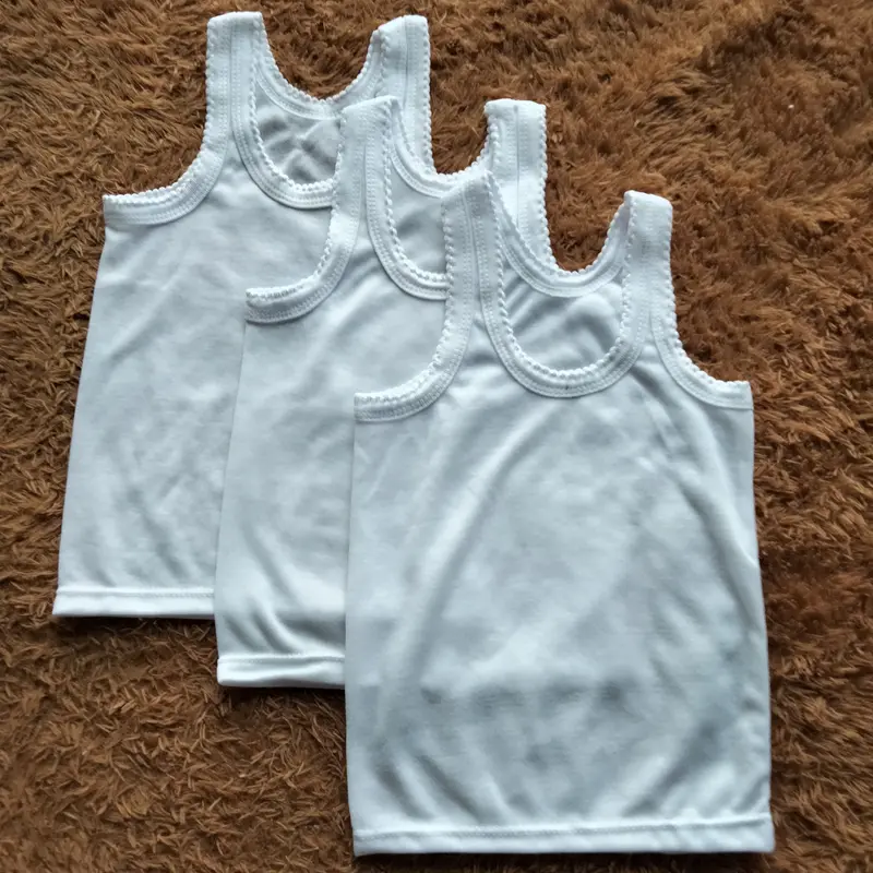 3 pcs singlet kaos dalam bayi/anak size S-XXL Katun 4