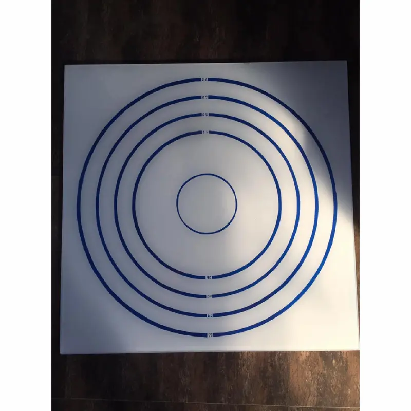 Base plate slump flow Test bahan acrilic 0