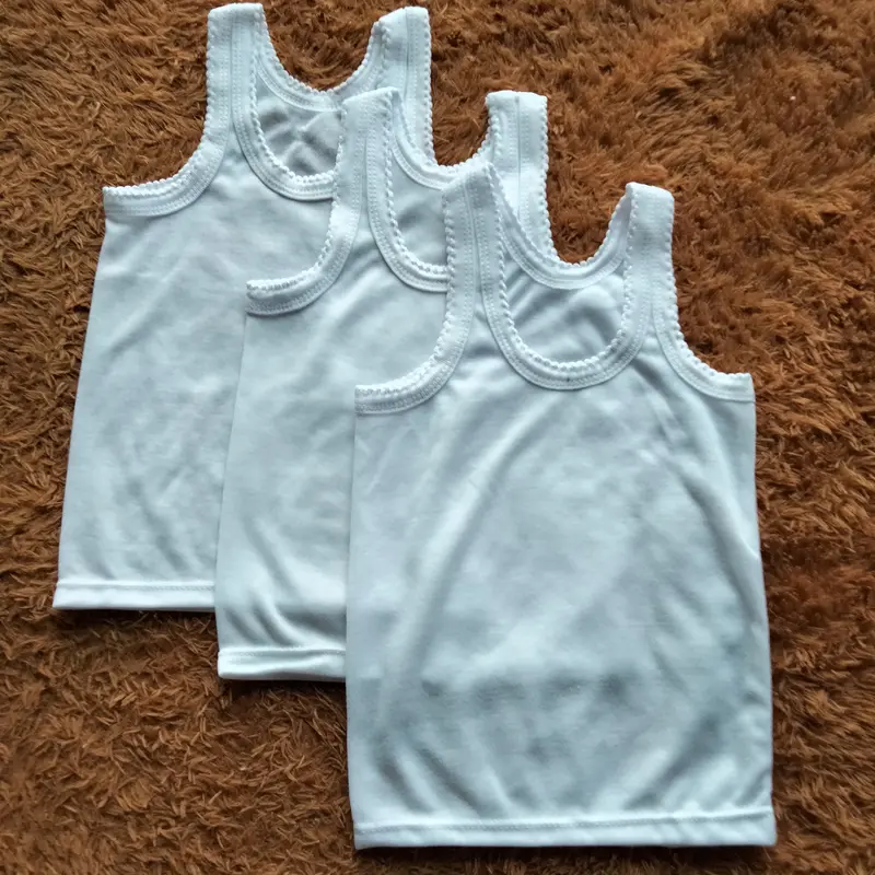 3 pcs singlet kaos dalam bayi/anak size S-XXL Katun 1
