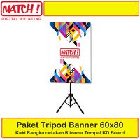 Gambar PROMO EXPRESS TRIPOD BANNER 60x80, Ritrama + Rangka dari Match Digital Printing Kota Administrasi Jakarta Barat 1 Tokopedia