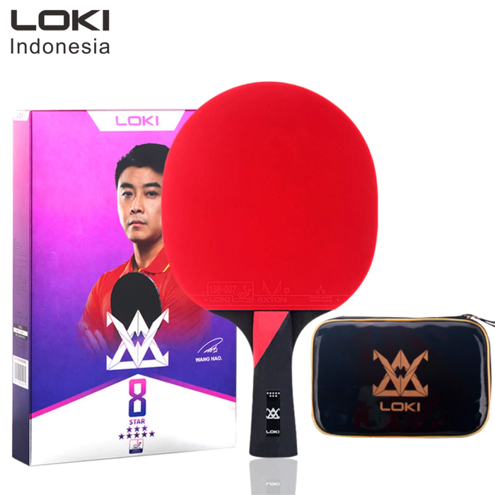 Gambar LOKI E Series 8 Pingpong bat - Table tennis racket dari LOKI INDONESA Kota Administrasi Jakarta Barat Tokopedia