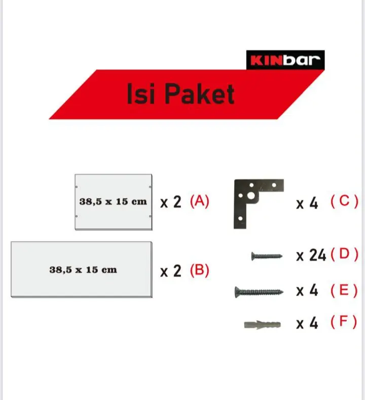 Rak Buku Dinding Kotak A932 3