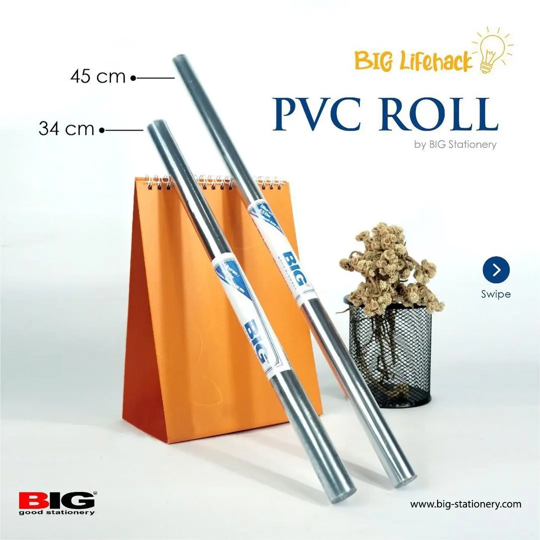 BIG sampul buku plastik (PVC roll bok cover)