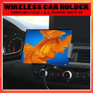 Wireless Charging Car Holder for Samsung Galaxy Fold - Huawei Mate X (15W)
