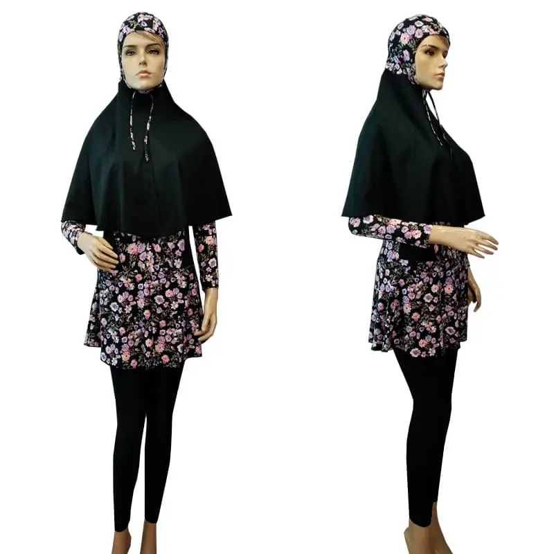 PROMO : Baju Renang Muslim Syari Ukuran Dewasa Motif Bunga BRM-S266 2
