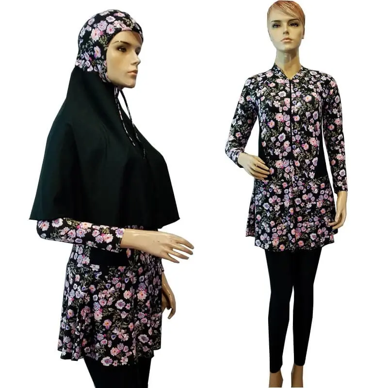 PROMO : Baju Renang Muslim Syari Ukuran Dewasa Motif Bunga BRM-S266 1