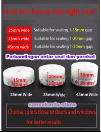 Gambar Door Seal Strip Penutup Celah Bawah Pintu Jendela Penahan Debu - TRANSPARAN, STANDAR L=2.5CM dari sansukarta store Kota Administrasi Jakarta Timur 2 Tokopedia