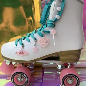 Roller Skate Soft Pink Charm / Charm roller Quad Skate Inline Skate