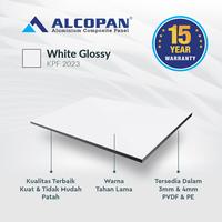 Gambar Acp Alcopan 4mm PVDF Outdoor - White Glossy 1220 x 2440mm dari Acp Alcopan Kota Administrasi Jakarta Barat 4 Tokopedia