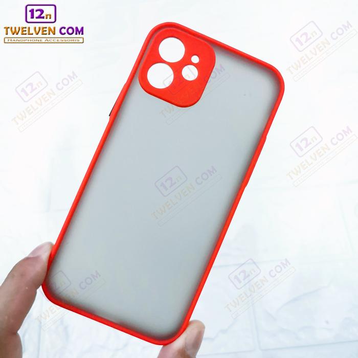 Gambar Case IPHONE 12 - Casing Hardcase MyChoice + Pelindung Camera - Hitam, +Tempered Glass dari Twelven com Kota Administrasi Jakarta Barat 4 Tokopedia