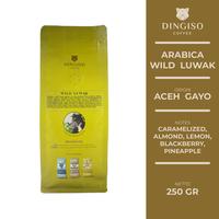 Gambar Kopi Arabica Wild Luwak (Gayo) Roasted Bean 250 gr Dingiso Coffee - Course Grind dari Dingiso Coffee Roastery Kota Administrasi Jakarta Utara 2 Tokopedia