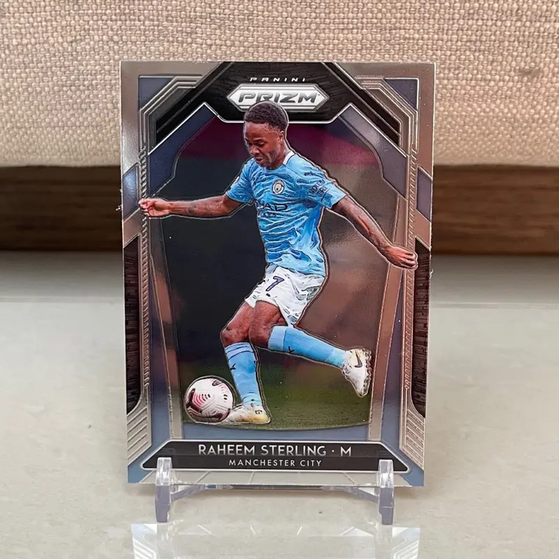 Kartu Bola Panini Prizm EPL 2020 Manchester City Raheem Sterling 0
