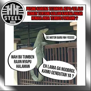 Fiber Viber Piber Plastik Penutup pagar rumah plastik Motif Garis