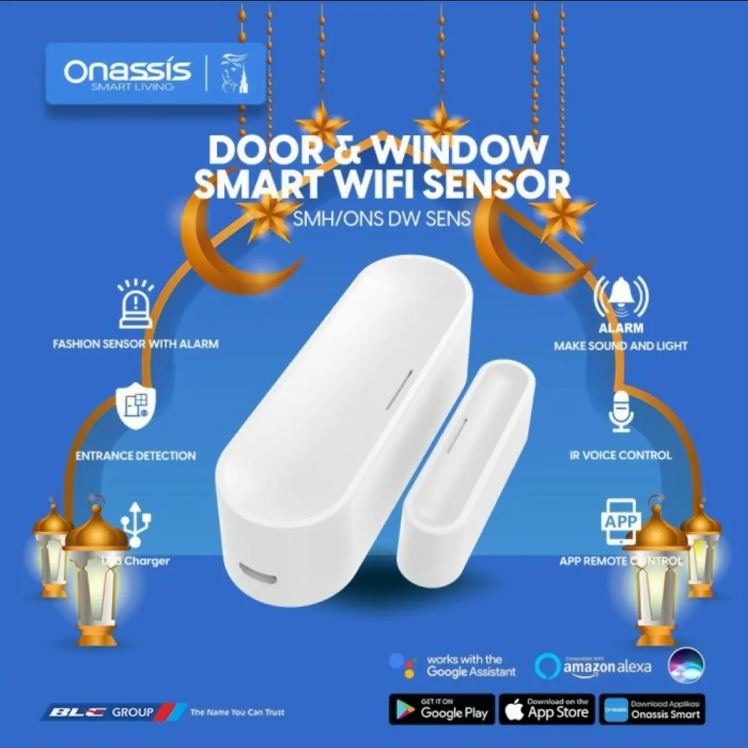 Onassis Smart Door Sensor / Sensor pintu dan jendela pintar