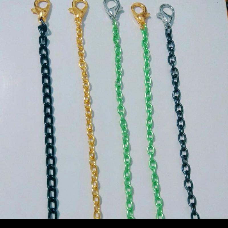 rantai masker polos/Strap Masker polos - Gold / emas