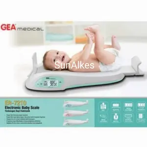 Timbangan Digital Bayi Gea ER 7210/Timbagan Berat Badan n Tinggi Bayi