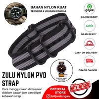 Gambar 24mm Zulu Strap Black Grey PVD Tali Jam Tangan Zulu - Hitam abu, 24mm dari Tali Jam Tangan com Kota Tangerang Selatan 1 Tokopedia