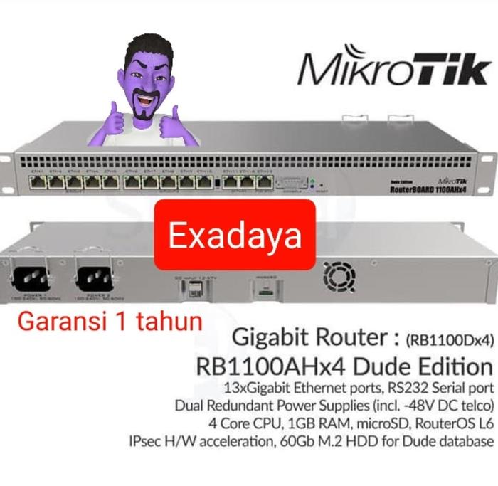 Controller Router Rb1100dx4 Jual Mikrotik RB1100Dx4 Dude Edition 13 Port Gigabit Router 1U ...