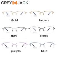 Gambar Grey Jack kacamata anti radiasi blueray frame titanium fashion 5050 dari Grey Jack Eyewear Kota Administrasi Jakarta Barat 5 Tokopedia