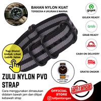 Gambar 18mm Zulu Strap Nylon James Bond (Black Grey) Strap PVD Tali Jam Nato - Hitam Abu, 24mm dari Tali Jam Tangan com Kota Tangerang Selatan 1 Tokopedia