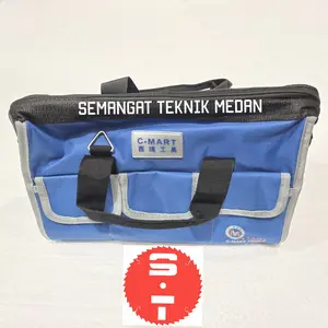 TOOLBAG TOOL BAG TAS KERJA PERKAKAS JUMBO BAHAN TEBAL 14" CMART C-MART