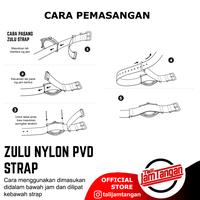 Gambar 24mm Zulu Strap Black Grey PVD Tali Jam Tangan Zulu - Hitam abu, 24mm dari Tali Jam Tangan com Kota Tangerang Selatan 4 Tokopedia