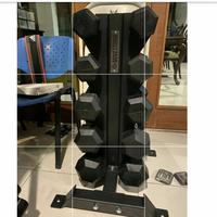 Gambar Vertical Rack Dumbell 5 Pair / Iron Dumbell / Hexa Dumbell dari The Quality Fitness Kota Administrasi Jakarta Barat 5 Tokopedia