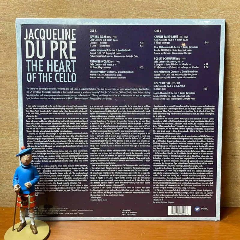 PIRINGAN HITAM / VINYL JACQUELINE DU PRE - THE HEART OF THE CELLO 1