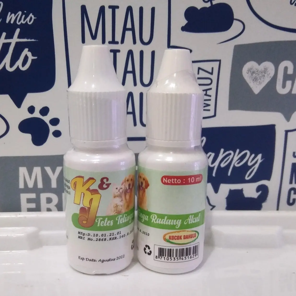 Obat Tetes Telinga Kucing Anjing 10ml - Kj Tetes Telinga Radang Akut