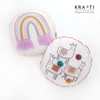 Gambar Bantal Sofa / Bantal Bulat / Bantal 40x40 cm / Llama / Rainbow - Llama, Sarung saja dari Krafti Project & Living Kota Administrasi Jakarta Pusat 1 Tokopedia