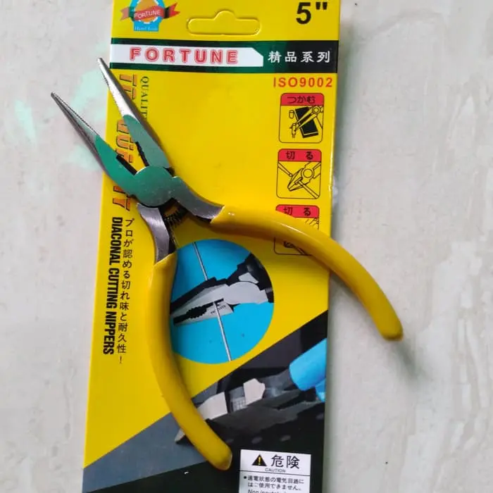 tang lancip jepit long mini 5 inch Fortune Bk1