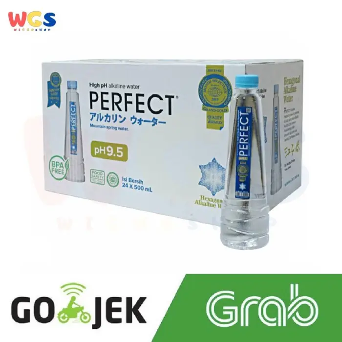 Perfect Alkaline Water pH 9.5 - 24 btl x 500ml - Khusus Gojek - Grab