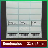 Jual [CR] Label Barcode 33x15 mm / 33x15mm 3 Line Semicoated Stiker ...