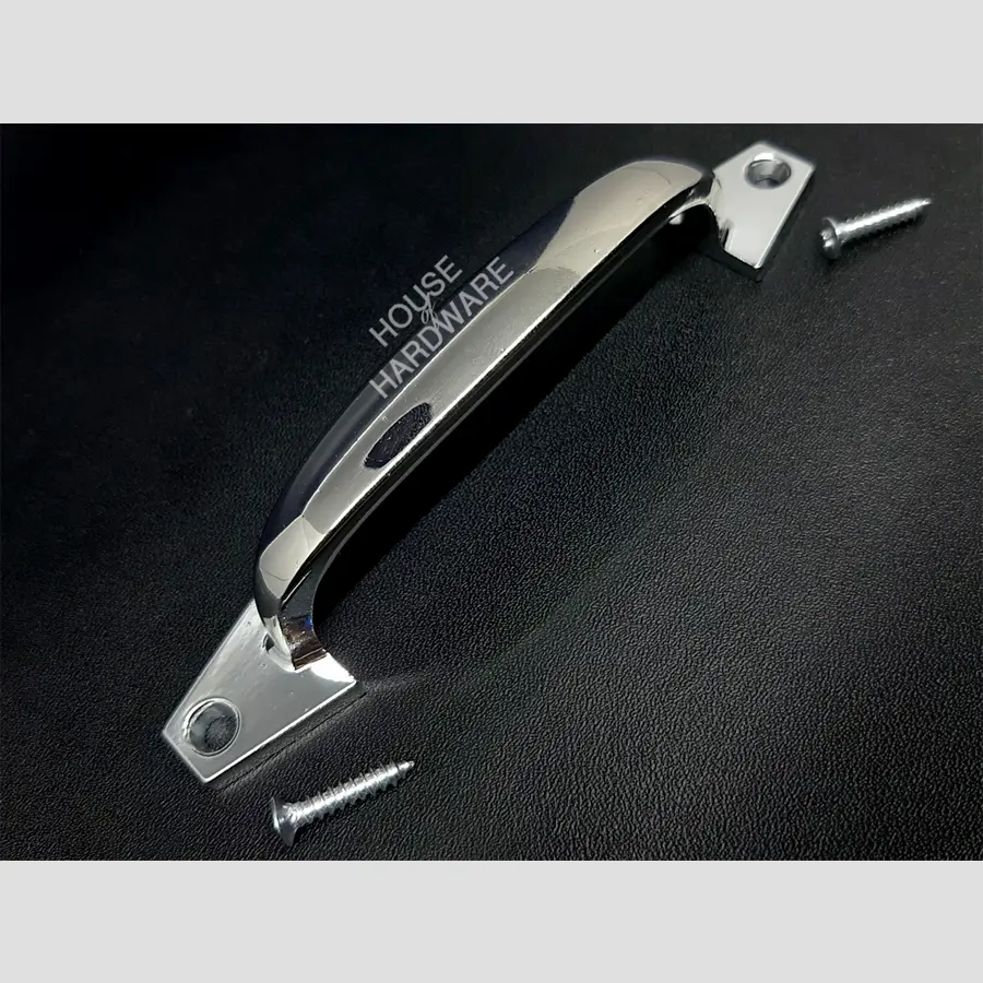 HANDLE TARIKAN LEMARI / PINTU JENDELA CHROME 4 inchi