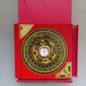 Papan Luo Pan 15 x 15 cm Tong Sheng Pai Luo jing kompas feng shui 5"