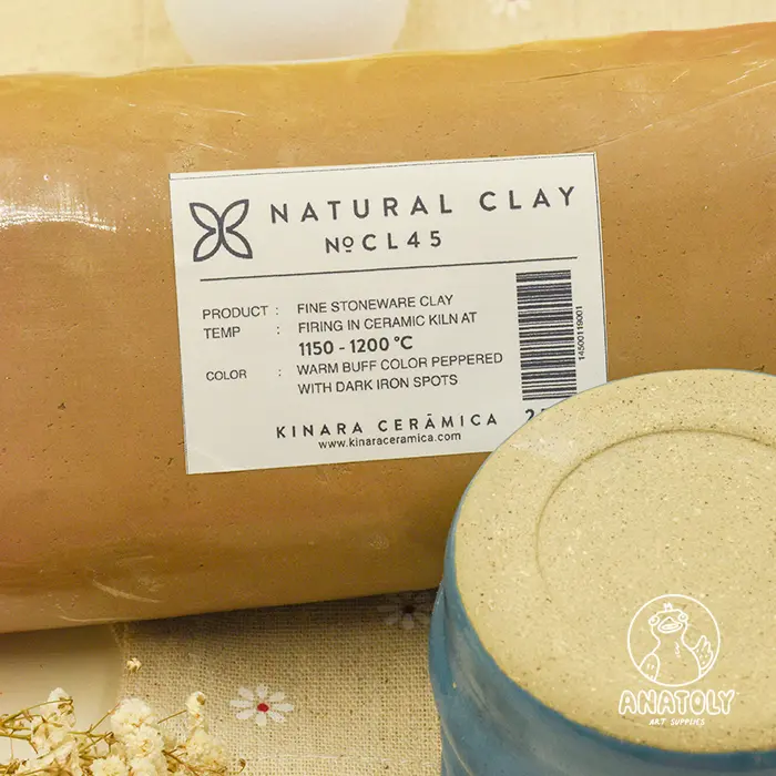 Natural Clay (Speckled) - Pottery / Ceramic Clay Type CL45 Net 2.5kg