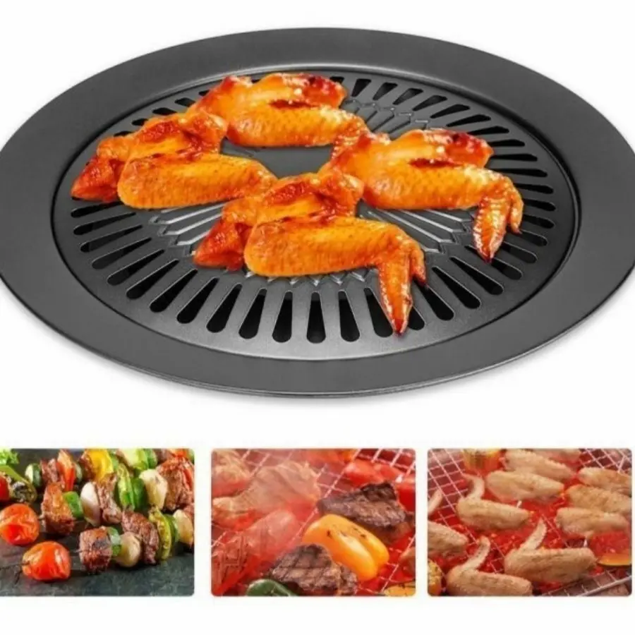 ALAT PANGGANGAN ULTRA GRILL 32cm PEMANGGANG NON STICK BBQ DAGING 32cm