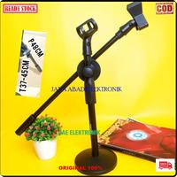 Gambar ORIGINAL Stand Mic Kaki Bulat Holder Standing Pendek Dual Hp Mik tiang dari GROSIR ONLINE123 Kota Administrasi Jakarta Barat 3 Tokopedia