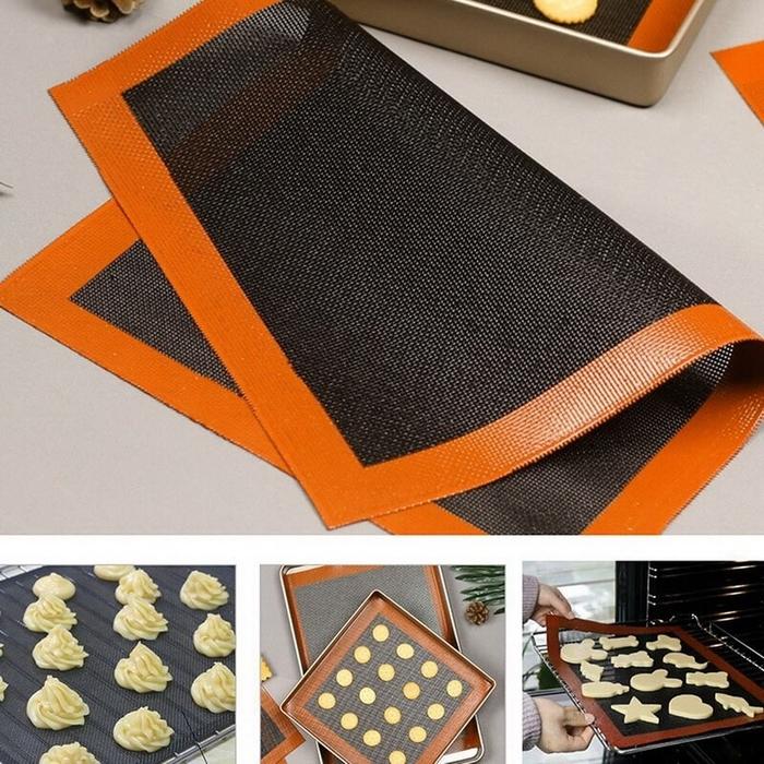 Gambar Perforated Silicone Baking Sheet Baking Mat / Silpad / Silmat Hitam - 30x40 dari Trinity Kitchen Kota Administrasi Jakarta Barat Tokopedia