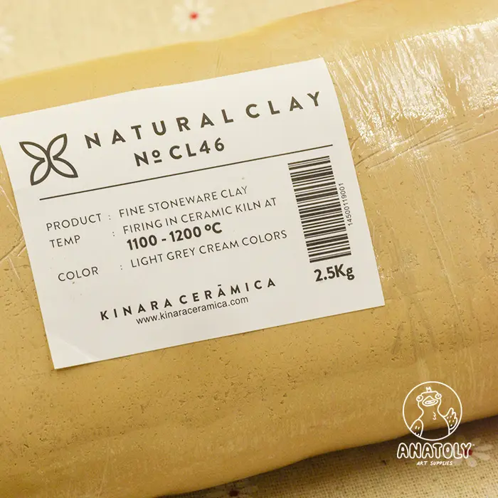 Light Natural Clay - Pottery / Ceramic Clay Type CL46 Net 2.5kg