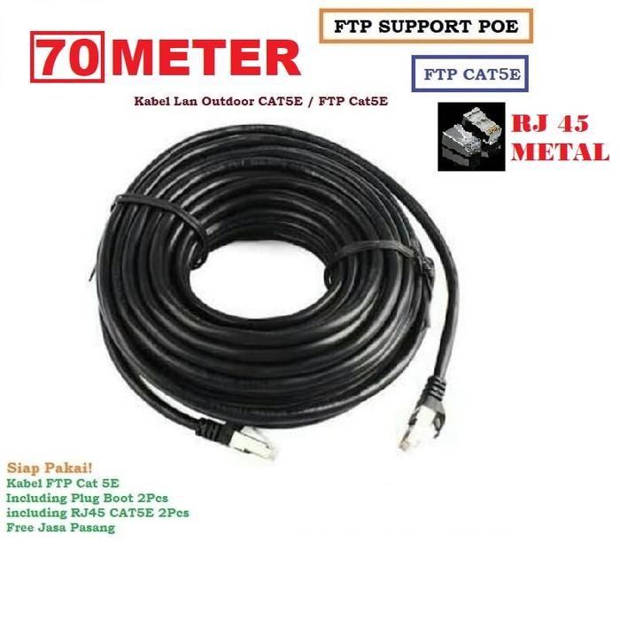 Gambar FTP 70 METER KABEL LAN OUTDOOR FTP CAT5E 5 CAT 5E FTP 70 METER dari Reformasi Computer Kota Administrasi Jakarta Barat Tokopedia