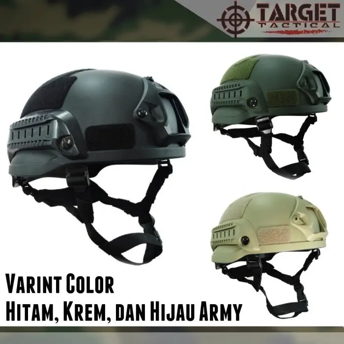 Helm Tactical Emmerson MICH 2002 New Series USA ORIGINAL - Hijau Army 3