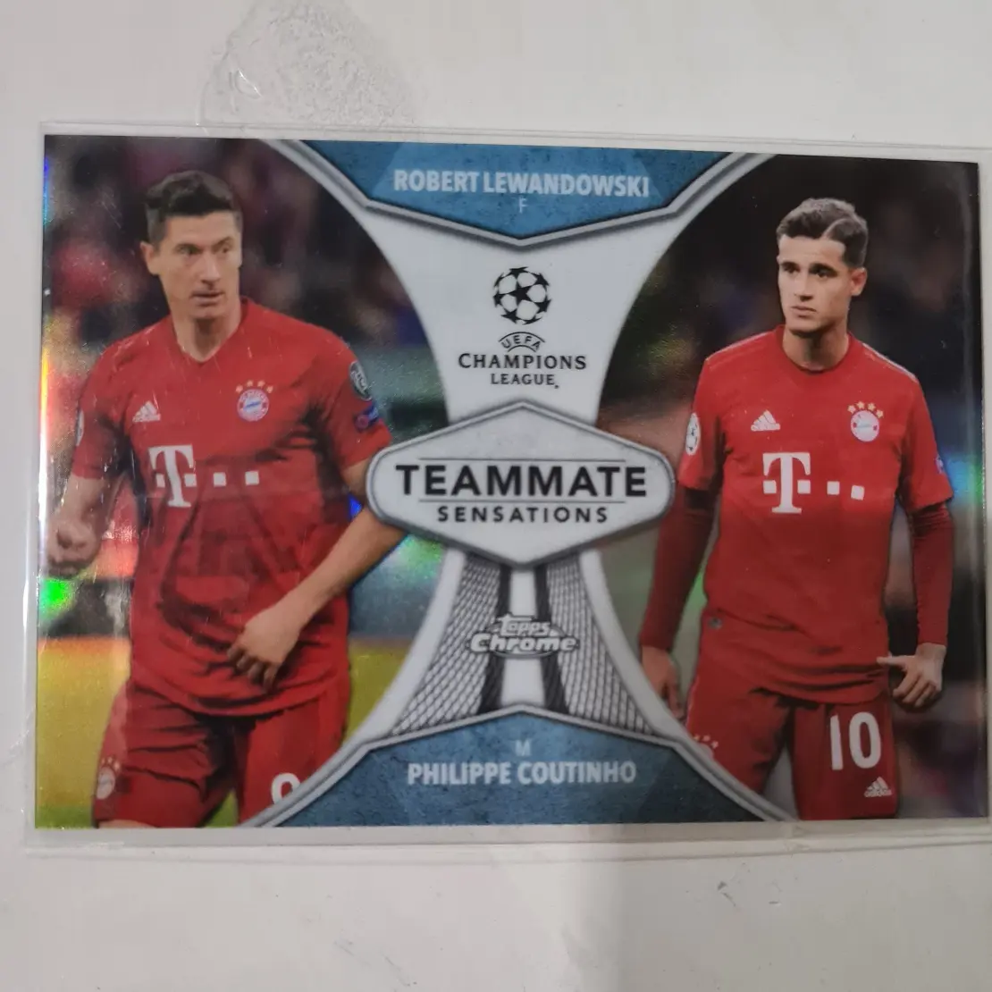 Lewandowski - Coutinho - Bayern Topps Chrome Teammate Refractor